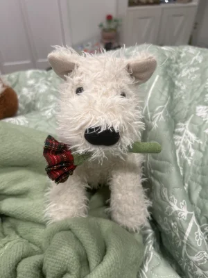 A photo of Munro Scottie Dog 'Love You' Jellycat taken by Bellarose