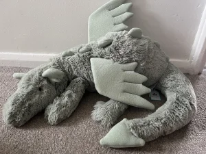 A photo of Sage Dragon - Huge Jellycat taken by Axel