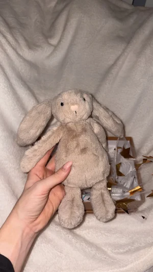 A photo of Bashful Beige Bunny - Small Jellycat taken by Oliviagrace