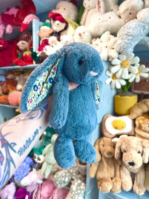 ぬいぐるみ  Small Blossom Dusky Blue Bunny Jellycat Small Blossom Dusky Blue Bunny 7