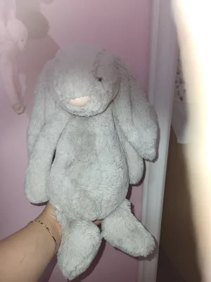 Bashful Silver Bunny - Really Big Jellycat photo