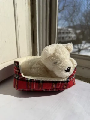 A photo of Napping Nipper Westie Jellycat taken by katsjellies