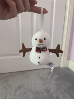 Festive Folly Snowman - Black Tie Jellycat photo