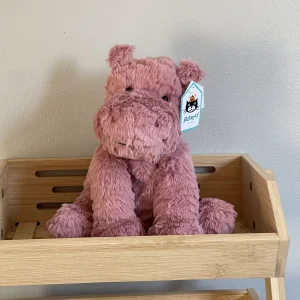 A photo of Fuddlewuddle Hippo - Pink Jellycat taken by charlotteriddettepage