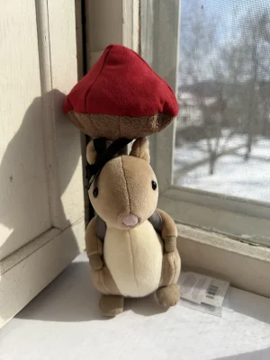 A photo of Fungi Forager Bunny Jellycat taken by katsjellies