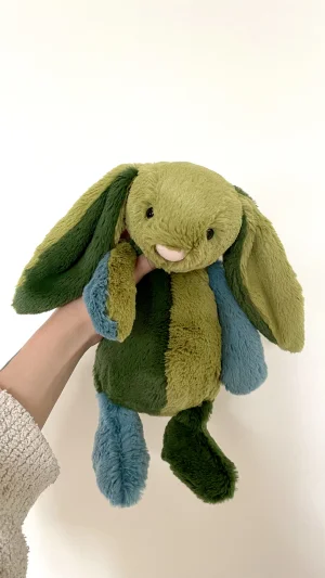 Bashful Patchwork Basil Bunny Jellycat | Jelly Journal