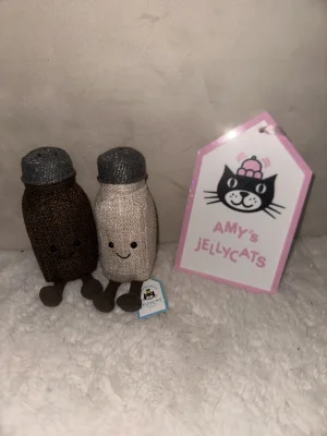 A photo of Amuseables Rocksy Salt & Miller Pepper Jellycat taken by amysjellys