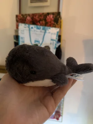 Wavelly Whale - Charcoal Jellycat photo