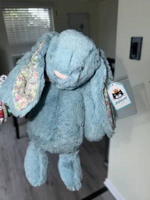 Blossom Aqua Bunny - Medium Jellycat | Jelly Journal