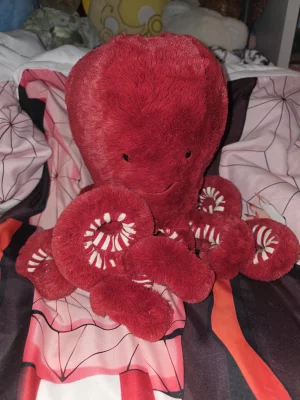 A photo of Cranberry Octopus Jellycat taken by Lissy<3