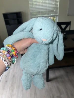Bashful Aqua Bunny - Medium Jellycat photo