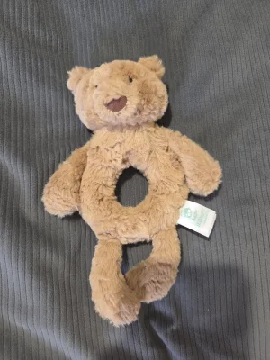 Bartholomew Bear Ring Rattle Jellycat photo
