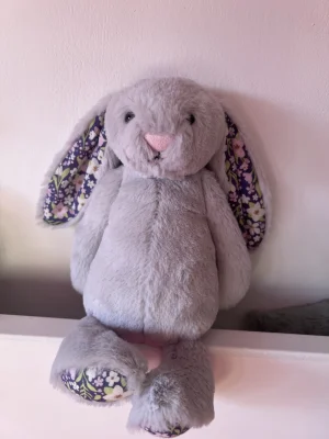 Blossom Silver Bunny 'Bloom' - Small Jellycat photo