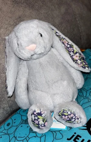 Blossom Silver Bunny 'Bloom' - Small Jellycat photo