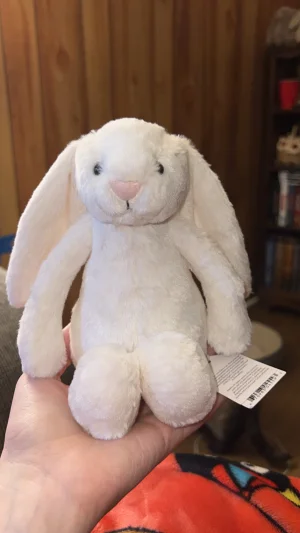 Bashful Cream Bunny - Small Jellycat photo