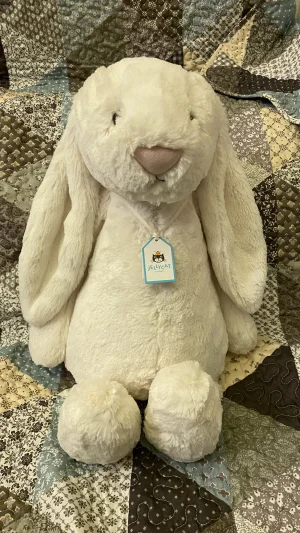 Bashful Cream Bunny - Huge Jellycat photo