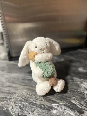 Bashful Bunny with Christmas Tree Jellycat photo