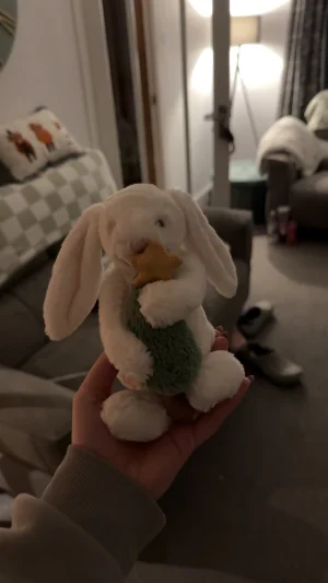 Bashful Bunny with Christmas Tree Jellycat photo