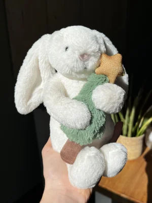 Bashful Bunny with Christmas Tree Jellycat photo