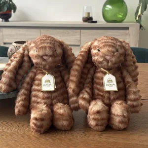 Bashful Luxe Bunny Juniper with Personalised Cream Jumper Jellycat