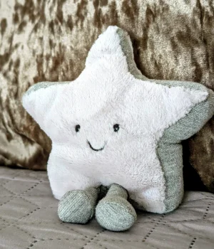 Jellycat Amuseables Star Plush Toy - 6 Inch Gold Sparkle Stuffed Animal With Weighted Bottom