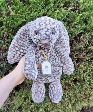 ぬいぐるみ  Bashful Luxe Bunny Pine Bashful Luxe Bunny Pine with Personalized Navy Jumper - Official