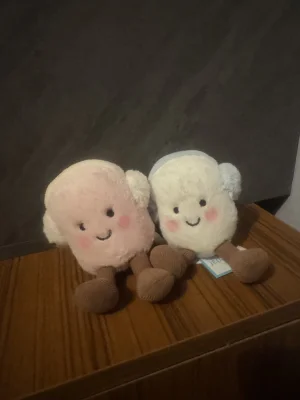 Amuseables Toastie Pink and White Marshmallows Jellycat photo
