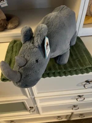 A photo of Haverlie Rhino Jellycat taken by Micah_Mooks102