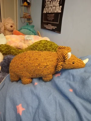 A photo of Fantastic Jurassic Triceratops Jellycat taken by Jellydragons