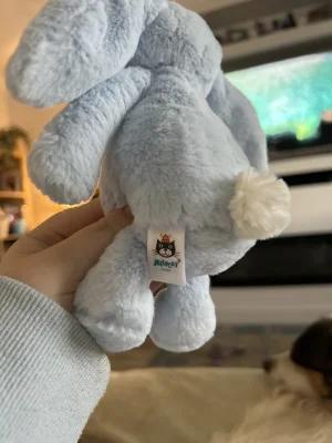 Bashful Blue Bunny Rattle Jellycat photo