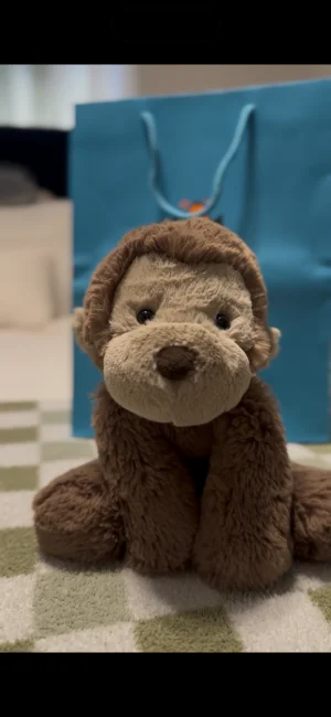 A photo of Smudge Monkey - Medium Jellycat taken by Kellebelle