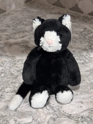 Bashful Black & White Kitten - Small Jellycat photo