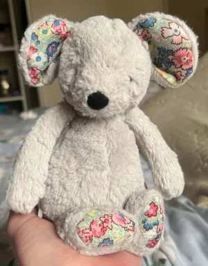 Blossom Bashful Silver Mouse - Small Jellycat photo