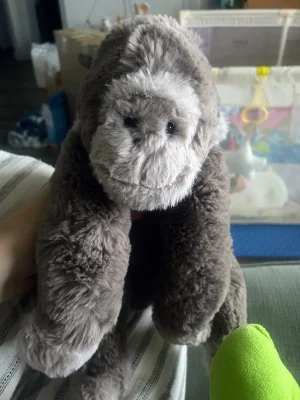 A photo of Gregory Gorilla - Medium Jellycat taken by JellytimeLaMay