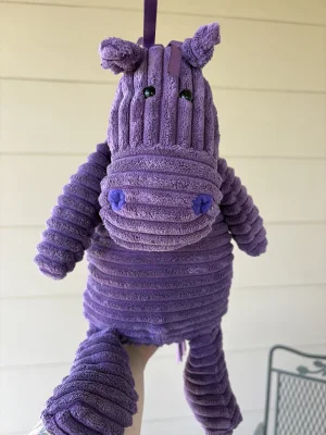 A photo of Cordy Roy Purple Horse Jellycat taken by sunsetsnuggles