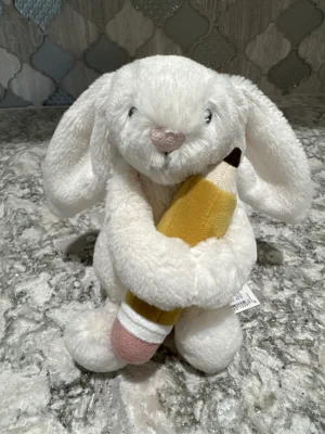 Bashful Bunny with Pencil ぬいぐるみ Jellycat Bashful Bunny With Pencil Plush Stuffed Toy 8