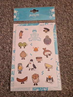 Fish & Chip Stickers Jellycat photo