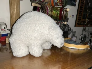 A photo of Wistful Polar Bear - Small Jellycat taken by Zaimaaaaa