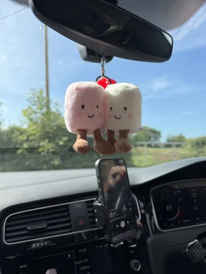 Amuseables Pair of Marshmallows Bag Charm Jellycat photo