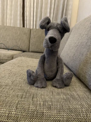A photo of Zeus Great Dane Jellycat taken by Bunnylove