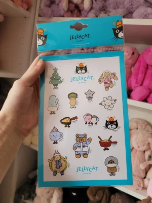 A photo of Christmas 2025 Stickers Jellycat taken by Kitsfae