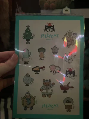 A photo of Christmas 2025 Stickers Jellycat taken by Axel