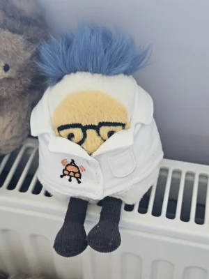 Amuseables Boiled Egg Scientist Outfit Jellycat photo uploaded by Ilovejelly