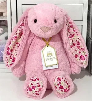 Blushkin Blossom Luxe Bunny Jellycat | Jelly Journal