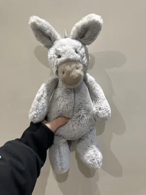 A photo of Bashful Donkey (Grey) - Medium Jellycat taken by NorthLdn