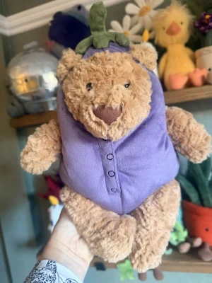 Bartholomew Bear Aubergine Jellycat | Jelly Journal