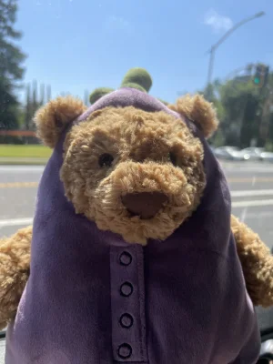 Bartholomew Bear Aubergine Jellycat | Jelly Journal