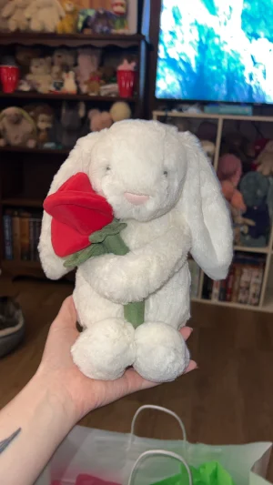 Cream Bunny with Rose Jellycat | Jelly Journal
