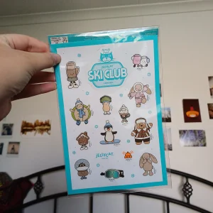 Ski Club Stickers Jellycat photo uploaded by herbgardenplush