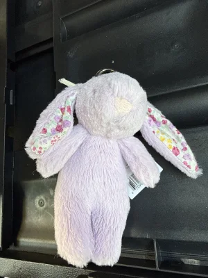Blossom Beige Bunny Bag Charm Jellycat photo